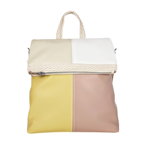 2 в 1 чанта-раница с капак- Amanda Beige 11895