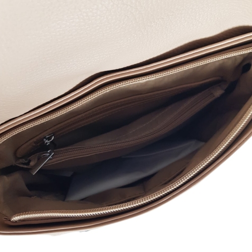 2 в 1 чанта-раница с капак- Amanda Beige 11901