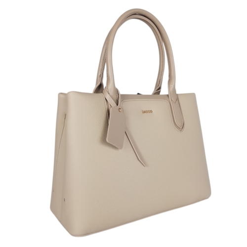 Твърда дамска чанта в бежов цвят- Frea Beige 11902