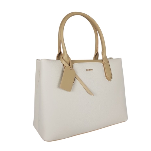 Твърда дамска чанта в бял цвят- Frea white 11904