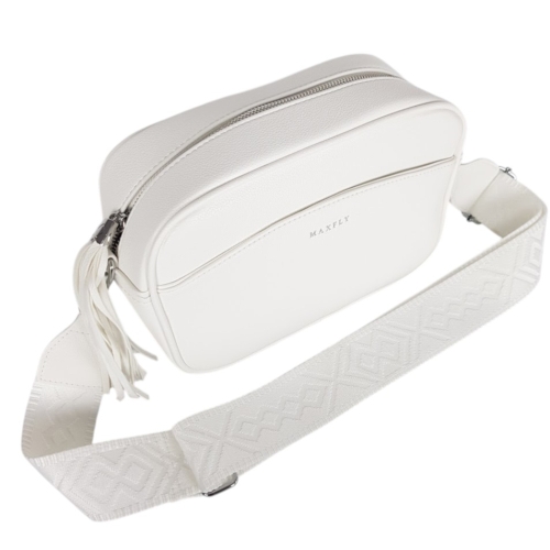 Бяла чанта за през рамо- Maxfay 11909