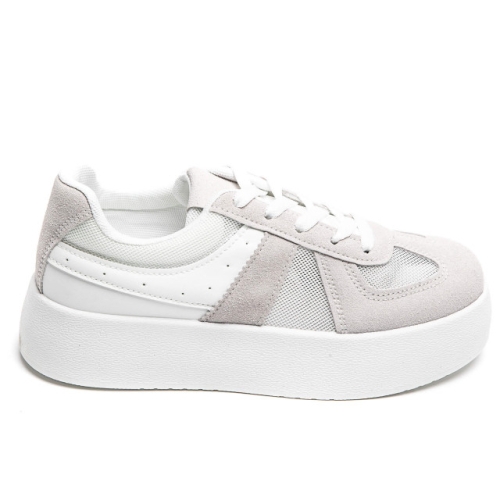 Бели кецове с мрежа- Klara White 11918