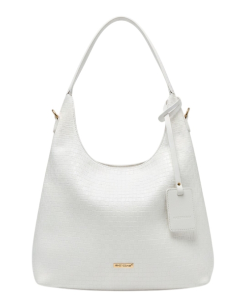 Бяла дамска чанта за през рамо- BagtoBag 11946