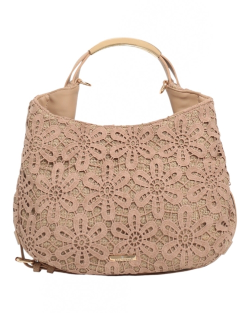 Дамска дантелена чанта в цвят каки- BagtoBag 11954