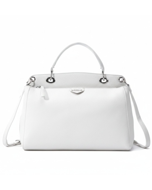 Бяла дамска чанта с преграда- BagtoBag 11959