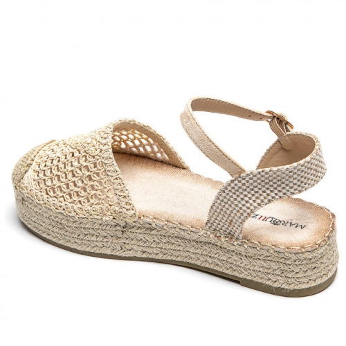 Дамски бежови есоадрили- Klara Beige 12005