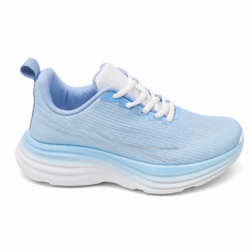 Сини дамски маратонки с олекотена платформа- Area Blue 12200