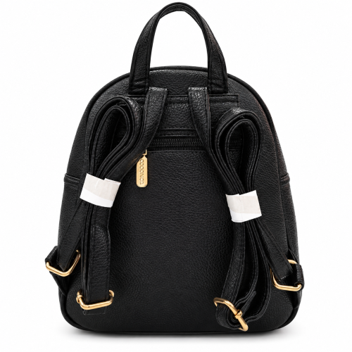 Черна дамска раница с джобове- Frea Black 12399