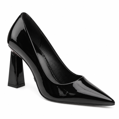 Елегантни обувки в черен лак- Klear Multi Black 11737
