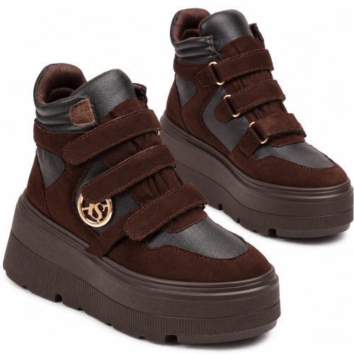 Високи кецове на платформа- Dara Brown 12496