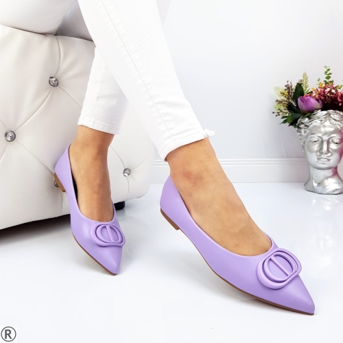Дамски ежедневни обувки в лилав цвят- Candice Purple